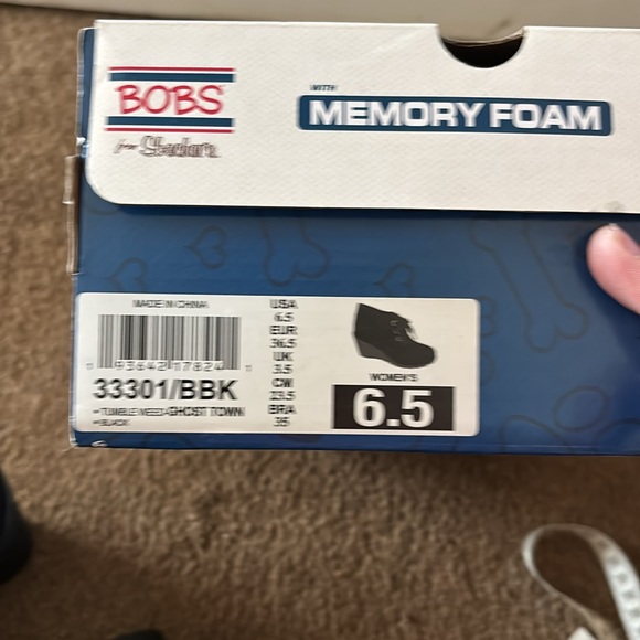 Bobs size 6.5 ladies wedge black nwt - Picture 9 of 14